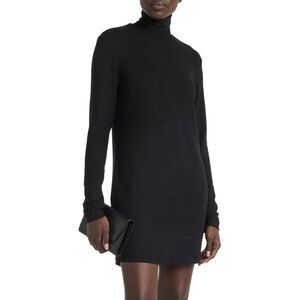 Leset Womens Lauren Turtleneck Mini Dress X-Small Black - NWT $220